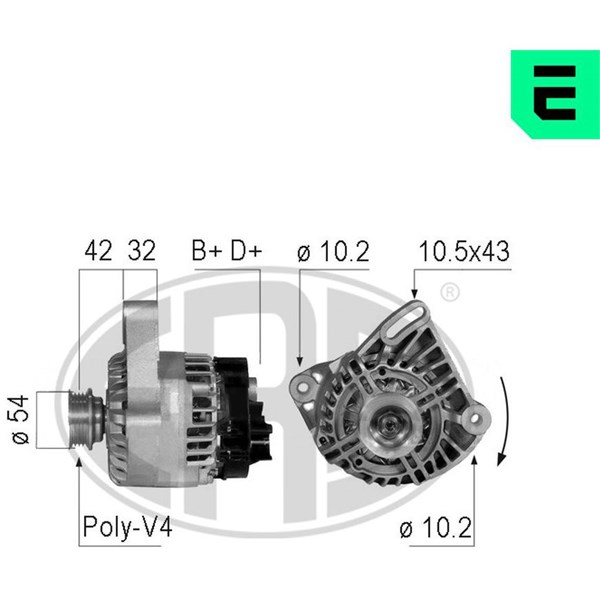 Generator 14V 105A