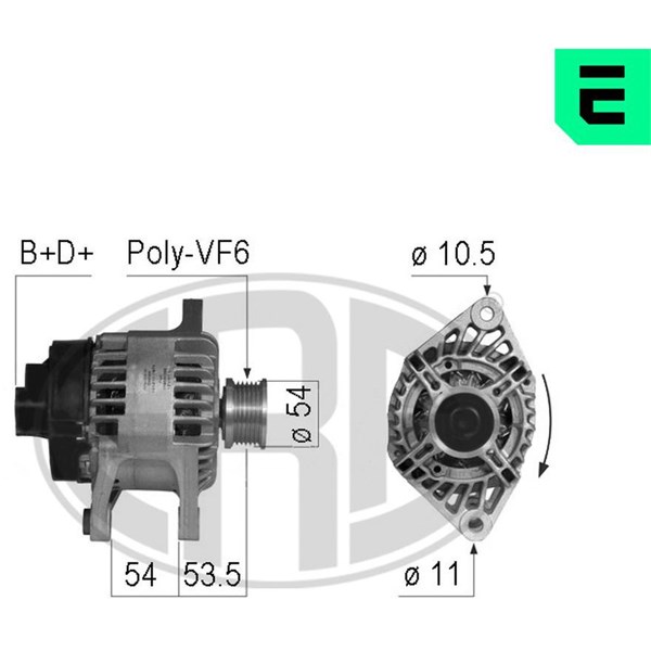 Generator 14V 90A
