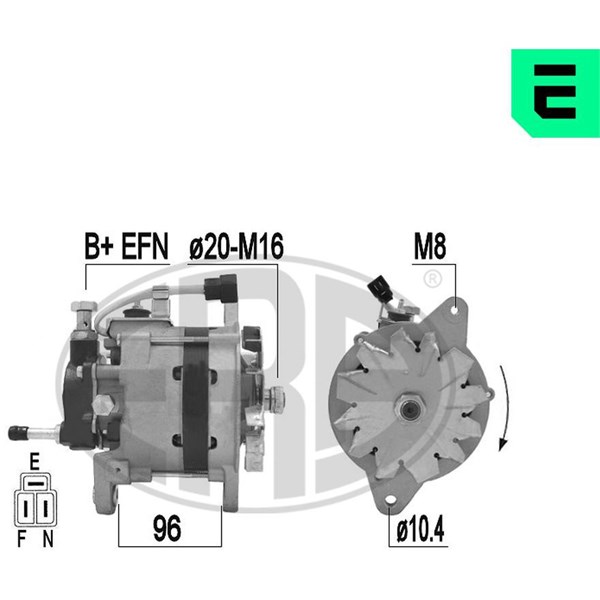 Generator 14V 55A