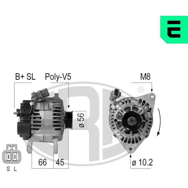 Generator 14V 90A