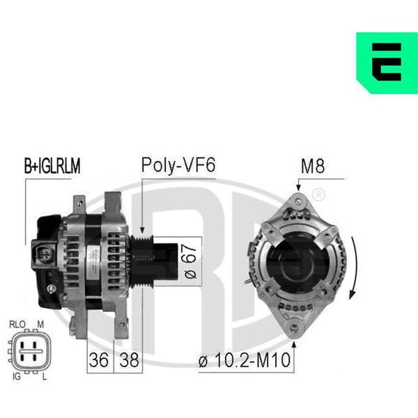 Generator 14V 100A