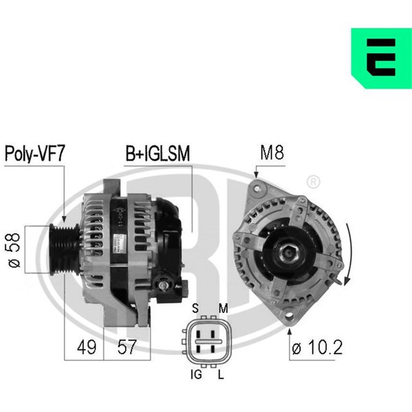 Generator 14V 100A Generator 14V 100A
