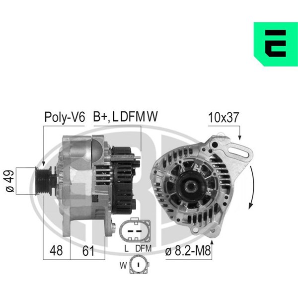 Generator 14V 90A