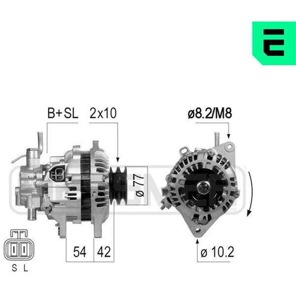 Generator 14V 75A