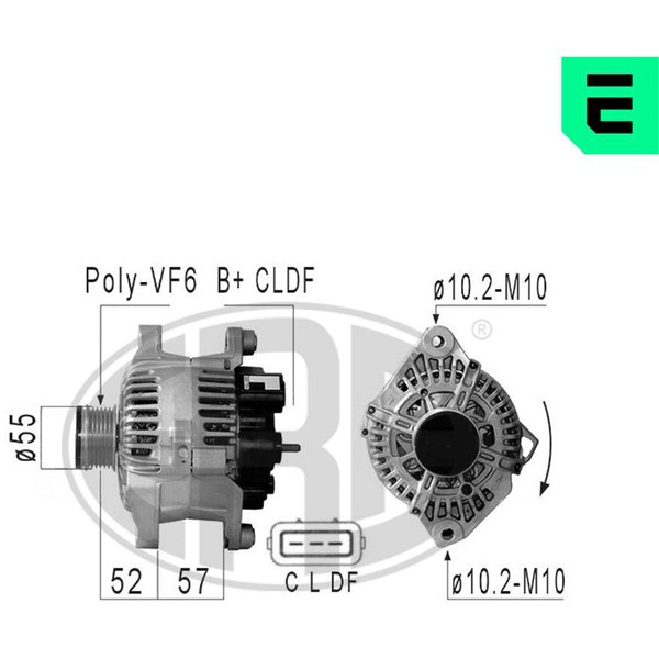 Generator 14V 110A