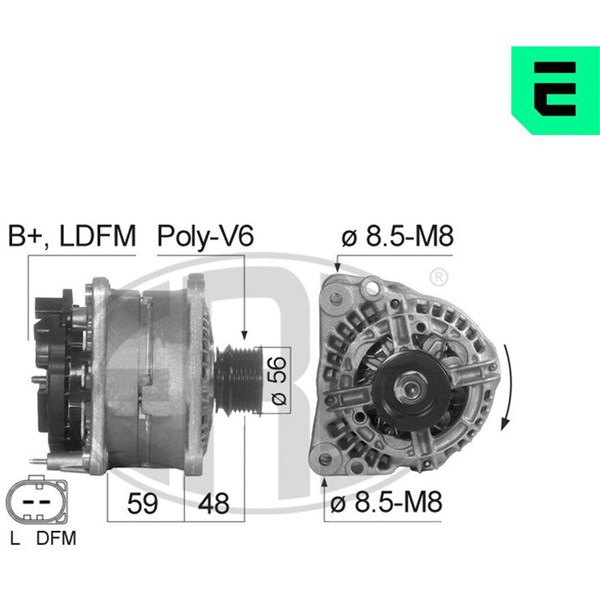 Generator 14V 70A
