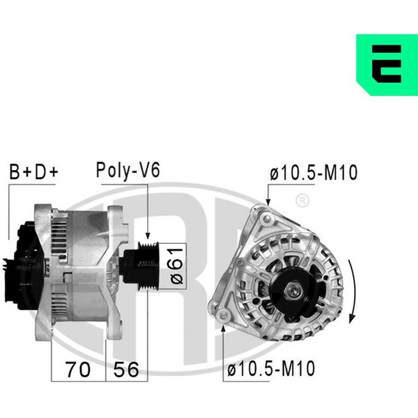 Generator 14V 100A