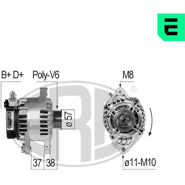 Generator 12V 80A