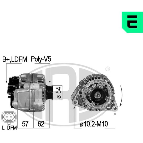Generator 14V 120A