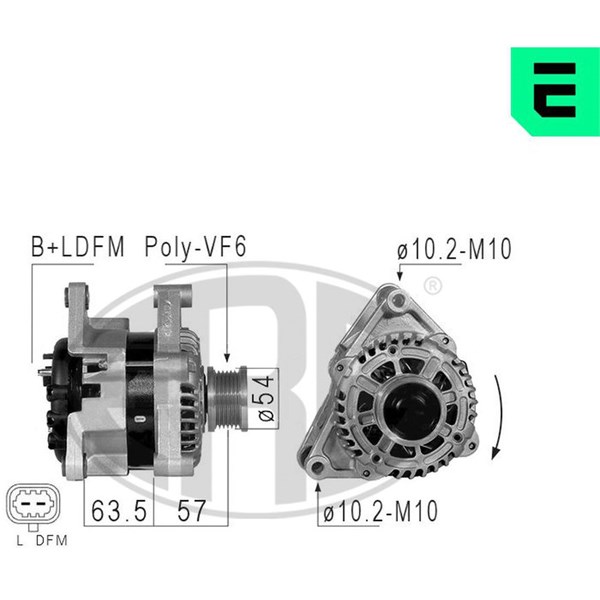 Generator 14V 100A