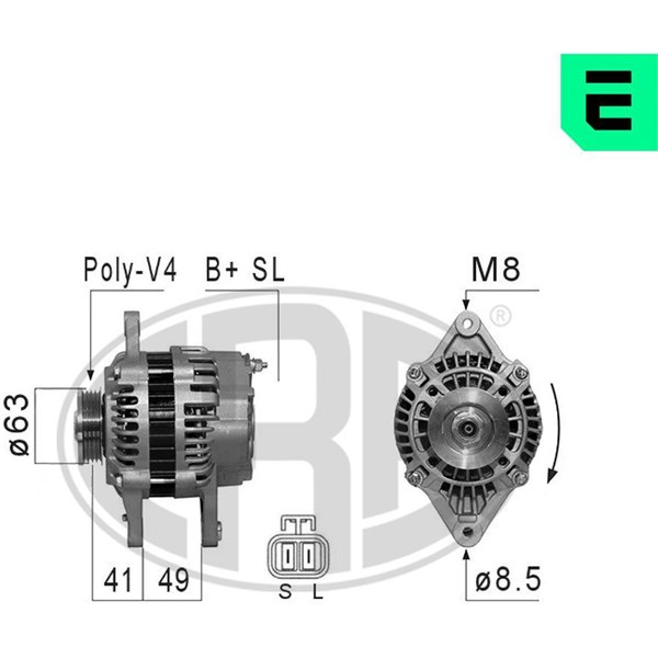 Generator 14V 75A