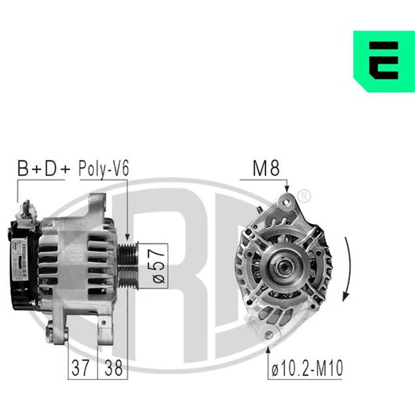 Generator 14V 70A