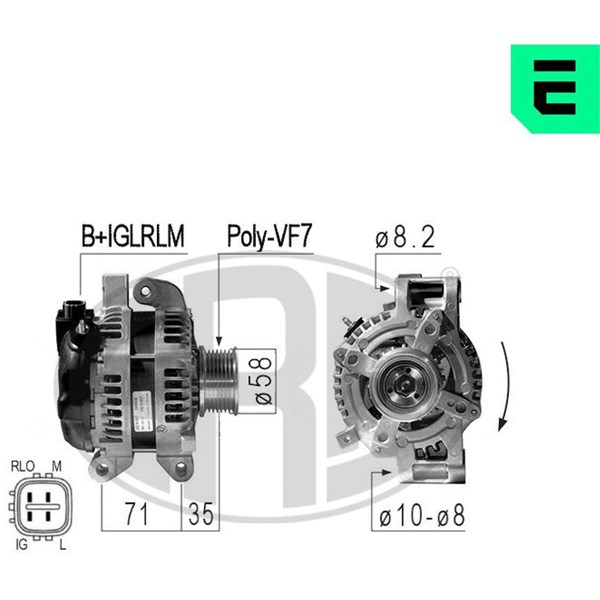 Generator 14V 100A