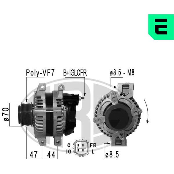 Generator 14V 120A