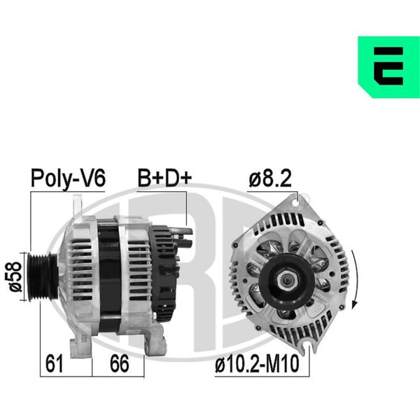 Generator 14V 120A