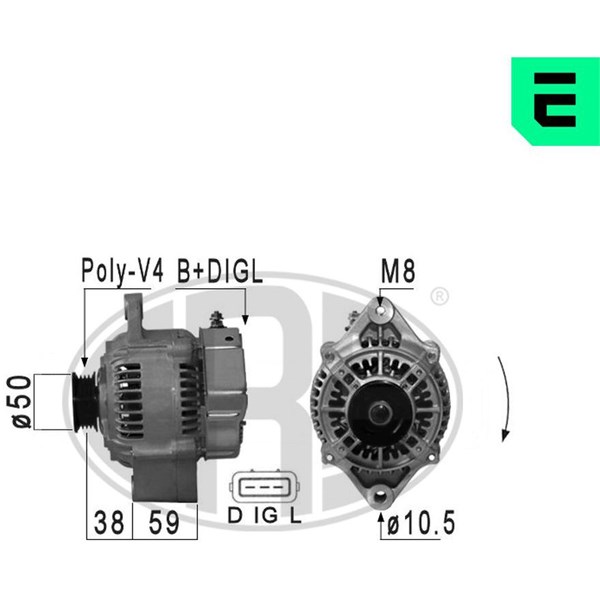 Generator 14V 70A
