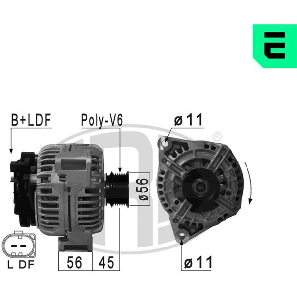 Generator 14V 120A