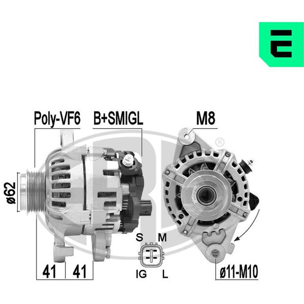 Generator 14V 90A