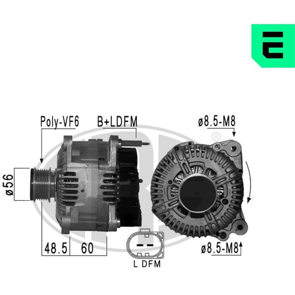 Generator 14V 180A