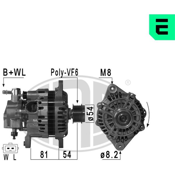 Generator 14V 100A