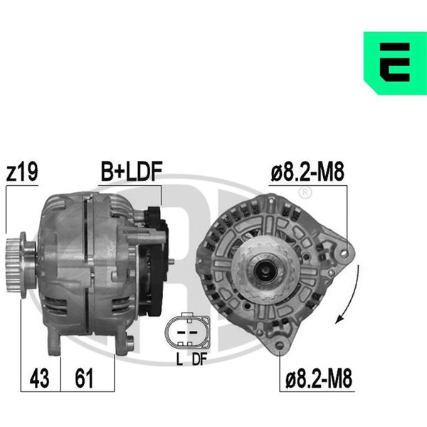 Generator 14V 180A