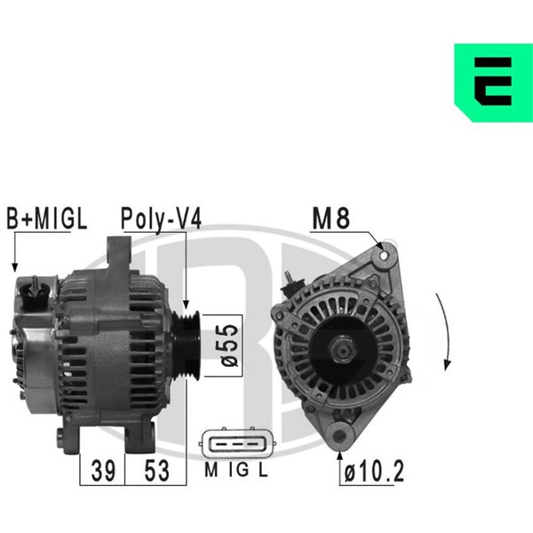 Generator 14V 90A Generator 14V 90A