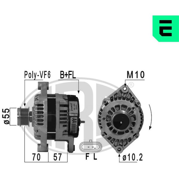 Generator 14V 120A