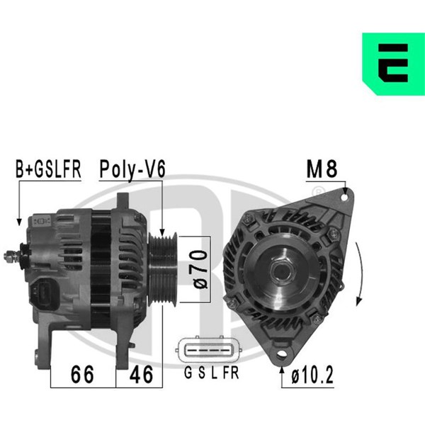Generator 14V 90A
