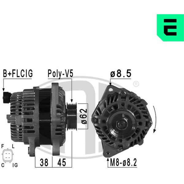 Generator 14V 95A