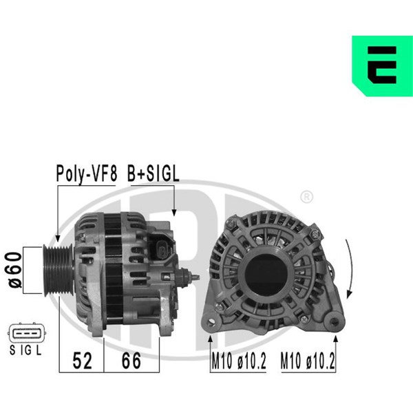 Generator 14V 90A