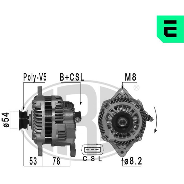 Generator 14V 110A