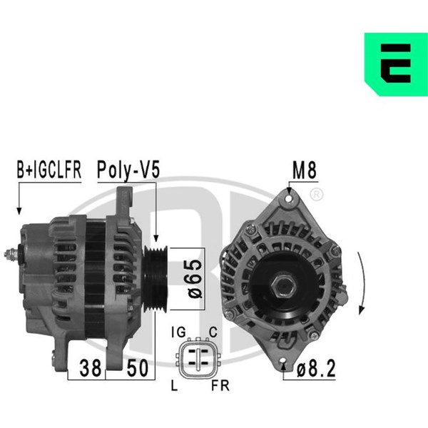 Generator 14V 80A