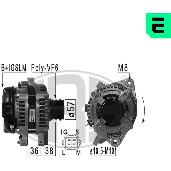 Generator 14V 100A