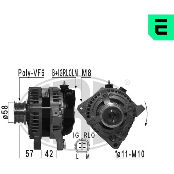Generator 14V 100A