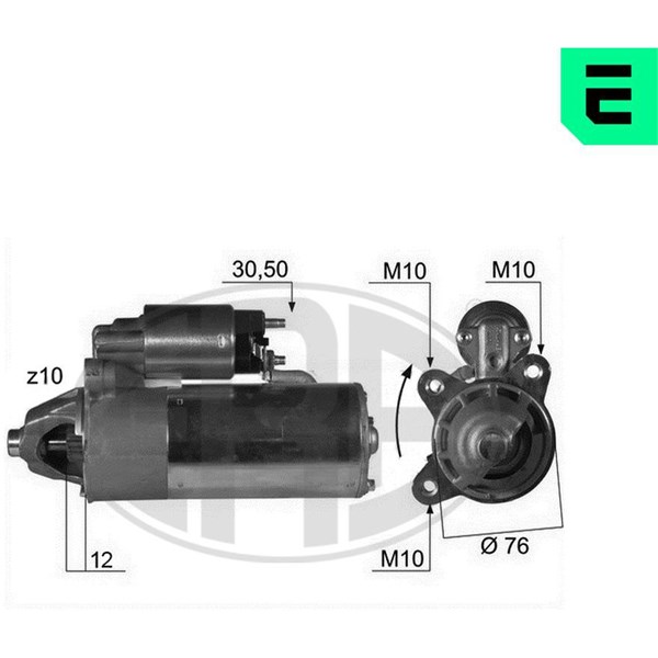 Startmotor 12V