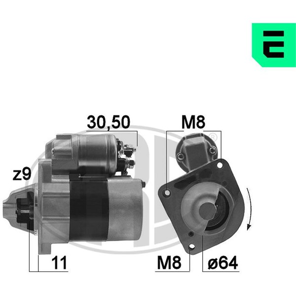 Startmotor 12V