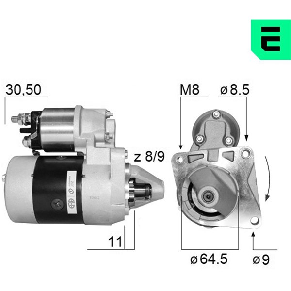 Startmotor 12V