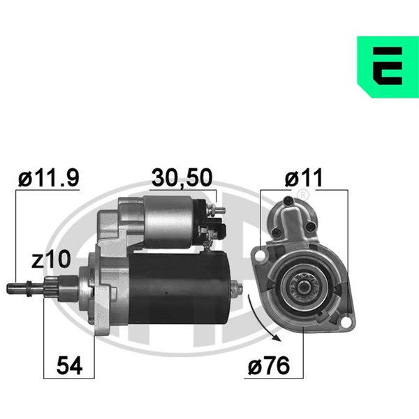 Startmotor 12V