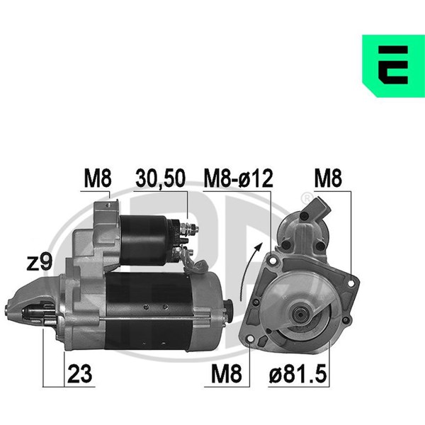 Startmotor 12V