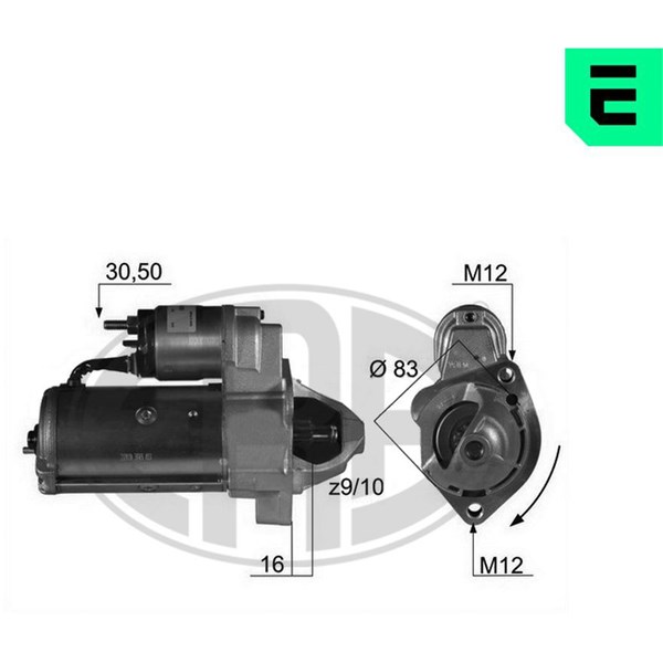 Startmotor 12V