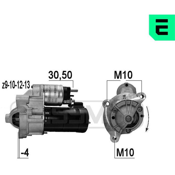 Startmotor 12V