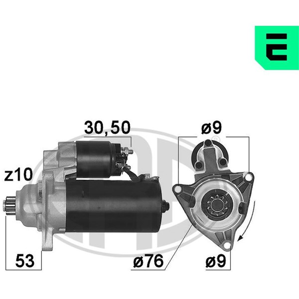 Startmotor 12V