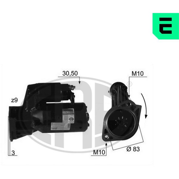 Startmotor 12V
