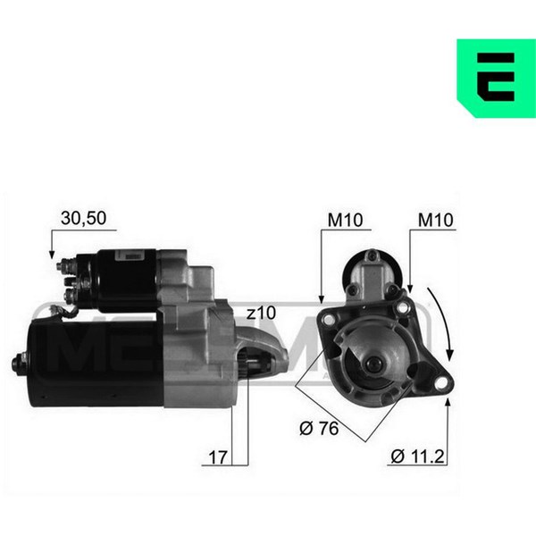 Startmotor 12V