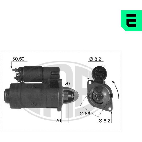 Startmotor 12V