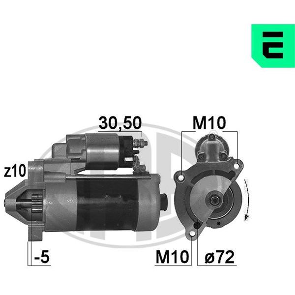 Startmotor 12V