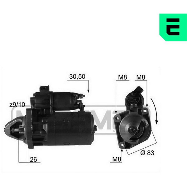 Startmotor 12V