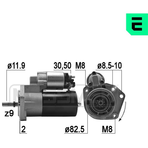 Startmotor 12V