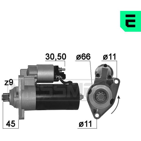 Startmotor 12V