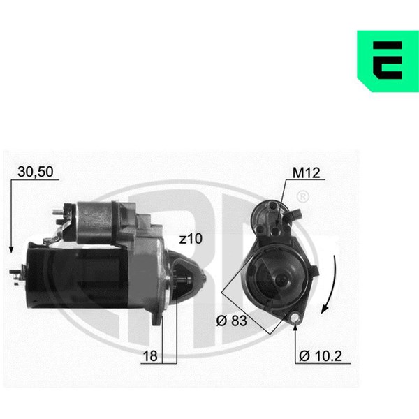 Startmotor 12V